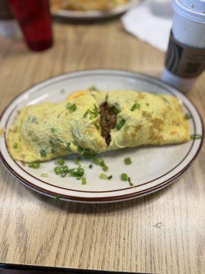 Yummy adobo omelette