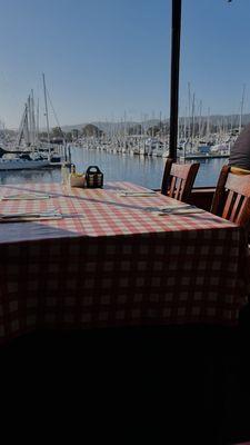 our table by the water