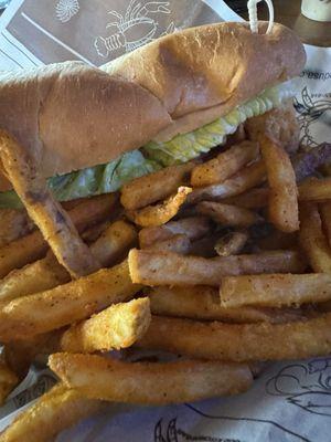 Shrimp Po' Boy Sandwich