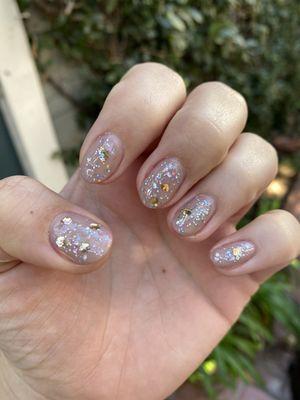 Gel manicure for the holidays