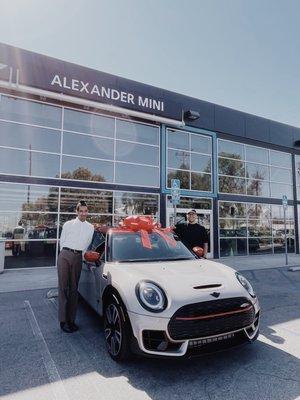 JCW Clubman in Rooftop Grey