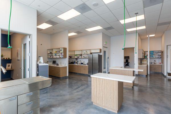 Treatment Area - Completely visible from inside and outside the hospital.