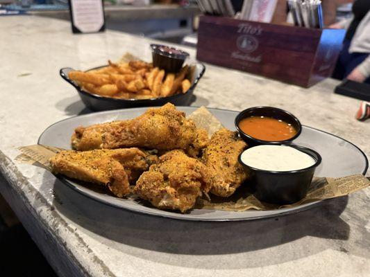 Lemon pepper traditional wings