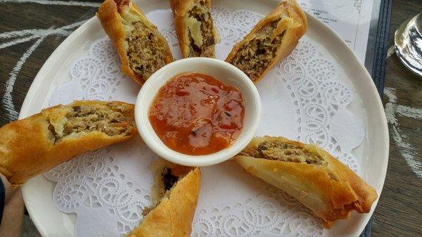 Fried lamb rolls