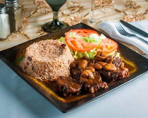 OXTAILS AND RICE AND PEAS