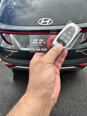 New push start fob
2023 Hyundai Tucson