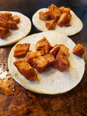 Tacos de chicharrón