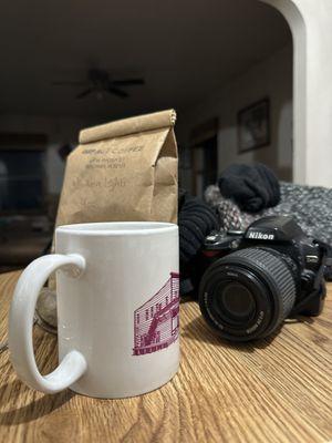 A bag of Impact Coffee tea, Northern Lights to be specific.