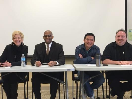 2015 Sacramento LPA Academy - a panel discuss w/ fellow trainers Diane, Charles, Teodulfo & Moi (Jana leading, but out of frame)