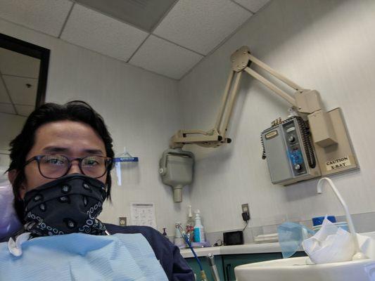 Getting my teeth cleaned finally!