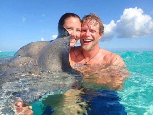 Grand Cayman Island Vacation, swimming with the sting rays!