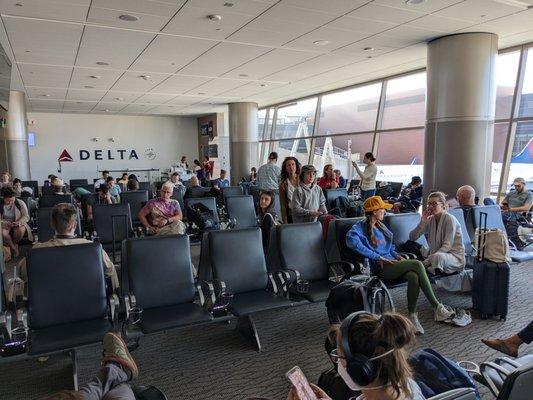 Gate A24 at Salt Lake City International Airport (SLC). Delta Air Lines.