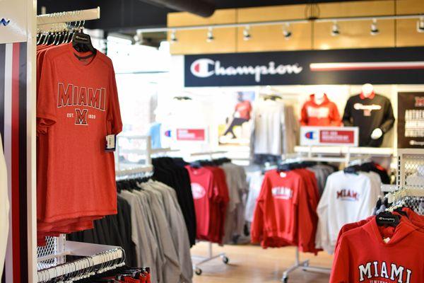 Our unrivaled selection of Champion Miami University clothing.