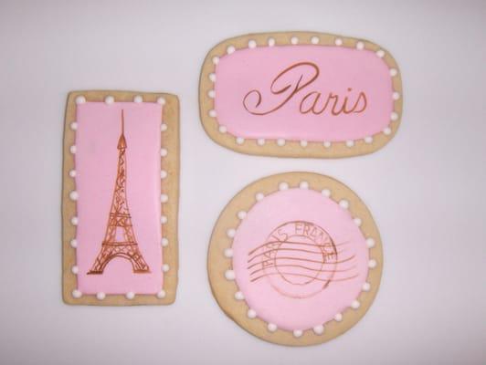 Celebrating a Paris-themed fund raiser...