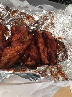 Barbecue chicken wings $8.50