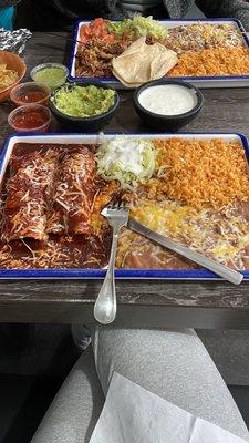 Chicken enchiladas