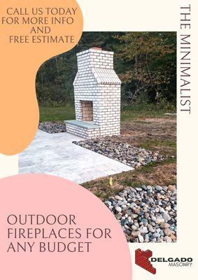 Outdoor fireplace for any budget