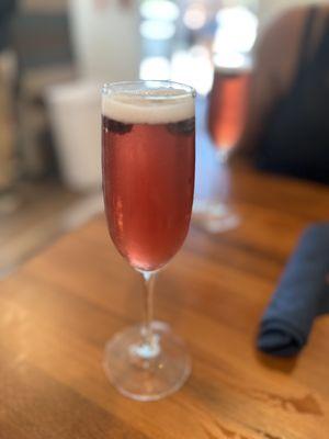 Blueberry pomegranate mimosa