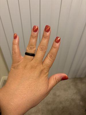 Dip set - 1 week later (gel polish)