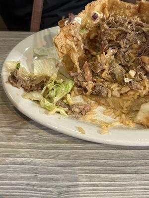 Carne Asada, Pollo and Carnitas Taco Salad