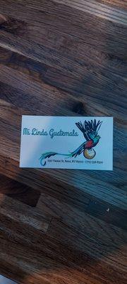 I got this business card while having ice cream and decided to visit the bakery.