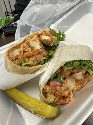 Buffalo chicken wrap