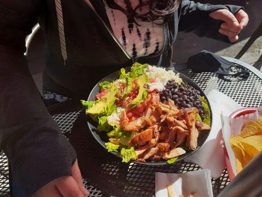 Chicken taco salad