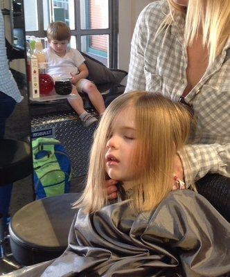 Kids cuts can be relaxing too! No drama in our boutique salon on Park Avenue.