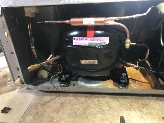 LG compressor install