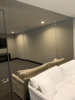 Take a look at this over 4,000 mirror. Look at the lines are uneven because the 3 panels sho all be even vs uneven.    Would you be happy?