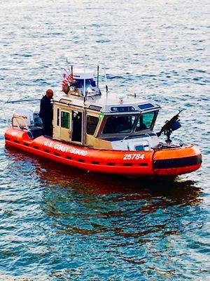 View of NYC security from the boat