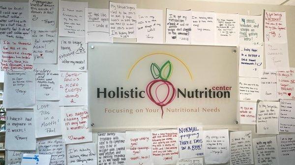 Our client success testimonial wall!