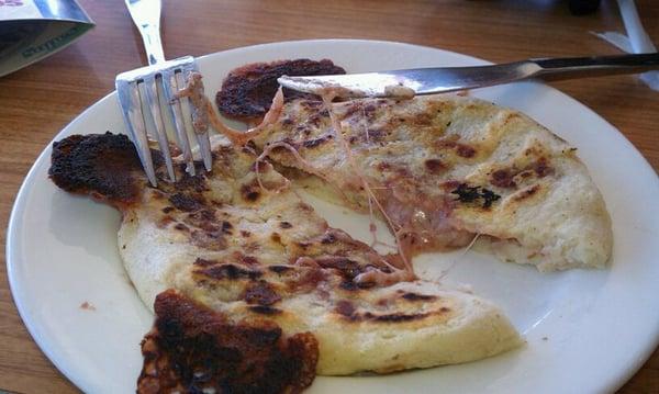 inside of the bean and cheese pupusa