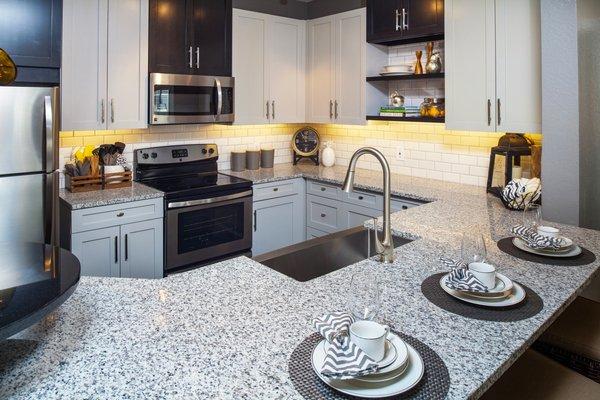 Granite Countertops and Designer Cabinets