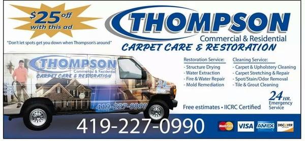 Dont let spots get you down when Thompson's around!!