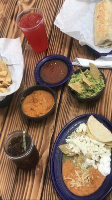 Chilaquiles & breakfast burrito