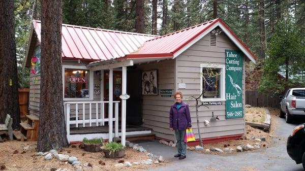 LOVE this adorable cottage that serves as a warm and friendly hair and nail salon! :)