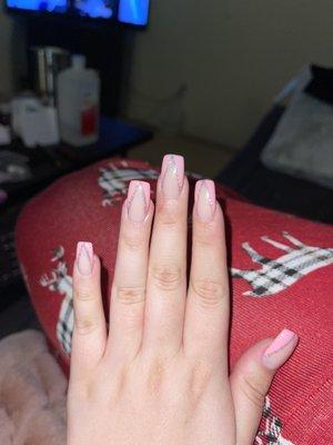 French Tip w/ Glitter !