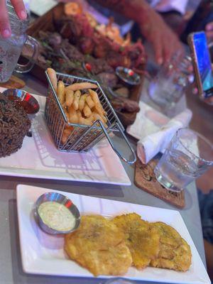 fries and tostones