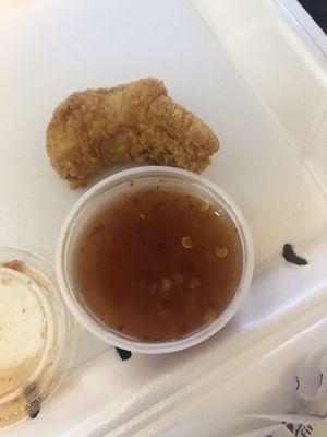 This was considered one of my 3 chicken tenders.