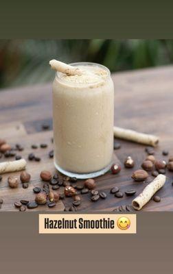 Craving Coffee? Just got better with this Hazelnut Smoothie