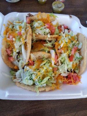 5 American style tacos