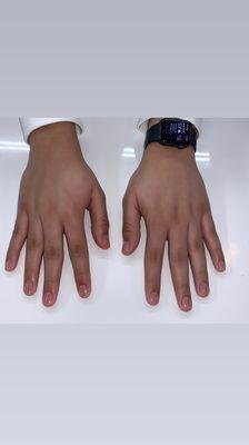 Male gel manicure