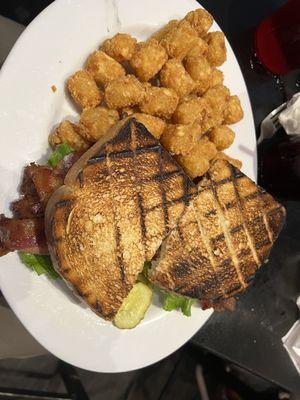 Monster BLT with Tots