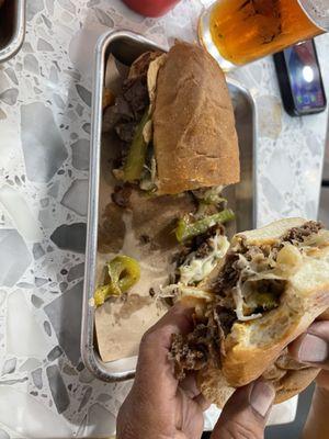 Philly cheese steak  So moist and delish  Highly recommend 10 stars