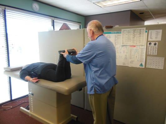 Advanced Proficiency Rated in The Activator Method Technique.  Using the leg check technique to determine spinal misalignments