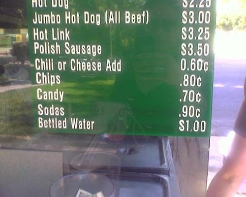 Luv you, hot dog cart!