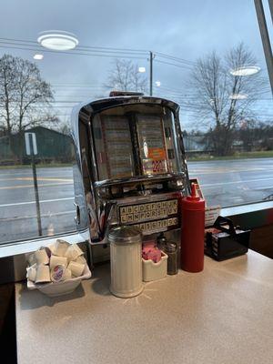 Old fashion jukebox player.