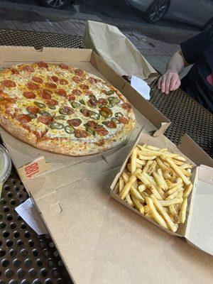 Pizza and Fries