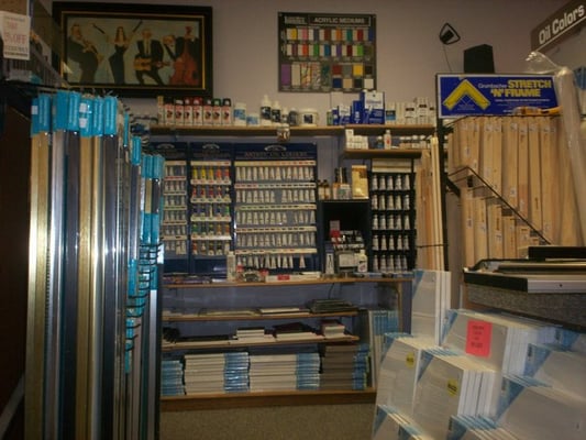 Vast amounts of artist supplies for every level of artist.